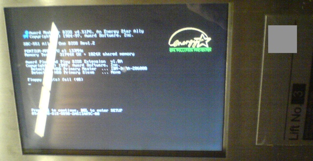 Lift computer error message
